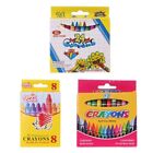 Safety Student Drawing Crayons Set Colorful Kids Paint Stik Pen 8 /12 /24 Color