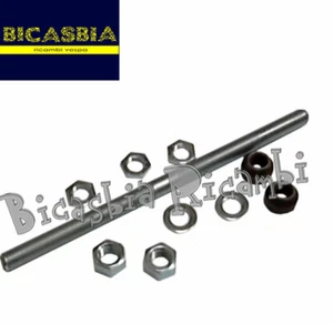 7215 - ASSE RUOTA ANTERIORE 12X200 CON GABBIE SFERE PIAGGIO 50 SI CIAO BRAVO - Imagen 1 de 1