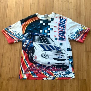 Rusty Wallace #2 Miller Lite Chase Authentics Vintage T-shirt XL Nascar AOP - Picture 1 of 12