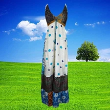 Womens Summer Maxi Dress, Ibiza Dresses, White Summer Boho Beach Maxi Dress, S/M