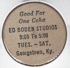 Ed Boden Studios, Good For One Drink, Georgetown, Kentucky, Token, Wooden Nickel