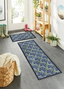 Muddle My Mat Door Mat washable Anti Slip (My Bluebell) Doormat And Runner - Picture 1 of 5