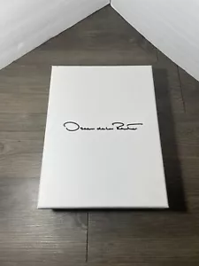 Oscar De La Renta Empty Gift Jewelry Box White Plush Foam Lined 9x12x2.5” New - Picture 1 of 12