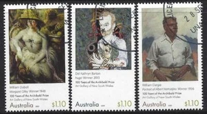 AUSTRALIA 2021 CENTENARIO DEL ARCHIBALD JUEGO DE 3 PREMIOS FINO USADO - Imagen 1 de 1