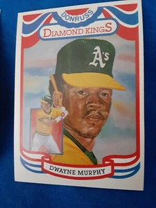 1984 Donruss - Diamond Kings "Perez-Steel" on Back #3 Dwayne Murphy - Picture 1 of 1