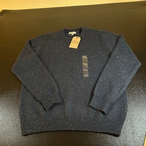 Frye and Co. Crewneck Sweater Speckled Knit Pullover Classic Fit Mens Large NWT - Picture 1 of 10