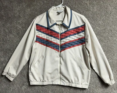 Alfred Dunner Jacket Size 16P Petite Vintage 80s Zip Retro Throwback Lightweight - Image 1 of 4