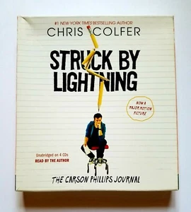 Struck By Lightening Audiobook Carson Phillips Journal Chris Colfer Free Shipp. - Picture 1 of 2