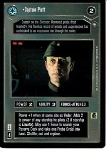 STAR WARS CCG HOTH SCHWARZER RAND DUNKLE SEITE SELTENE CAPTAIN PIETT - Bild 1 von 1