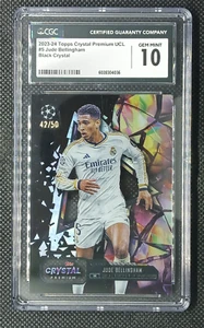 Jude Bellingham 2023-24 Topps Crystal Premium Black #/50 CGC 10 Gem Mint - Picture 1 of 2