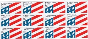 Scott #2522a Plastic Flag F Series Sheet of 12 Stamps - MNH - Picture 1 of 1