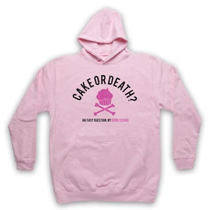 CAKE OR DEATH UNOFFICIAL EDDIE IZZARD COMEDIAN JOKE ADULTS UNISEX HOODIE - Picture 1 of 11