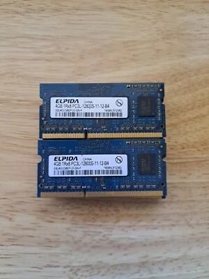 Lot Of 10 ELPIDA 4GB 1RX8 PC3-12800S-11-12-B4 EBJ40UG8EFU0-GN-F. #X514 - Image 1 of 3
