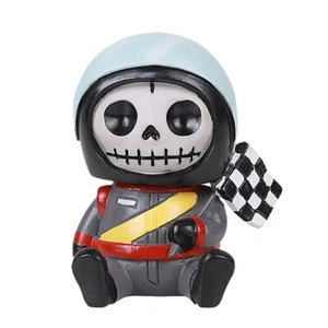 PT Furry Bones Jerry the Racer Skull Resin Mini Figur - Bild 1 von 1