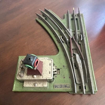 Interruptor iluminado calibre O Lionel izquierdo derecho verde de colección 011 semáforo ¡GENIAL!! Foto 1 de 4