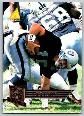 1995 PINNACLE CLUB COLLECTION JEFF HOSTETLER OAKLAND RAIDERS #109 - Image 1 of 2