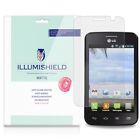 ILLUMISHIELD Matte Screen Protector Compatible with LG Optimus Dynamic II L39C (