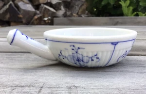 Antique Meissen Blue Fluted Pot De Creme Saucier Mark To Handle No Lid - Picture 1 of 7