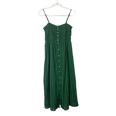 American Eagle Green Midi Dress Women’s Size Small Sleeveless Smocked - Image 1 of 4