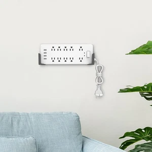 Räumen Sie Ihren Platz auf mit diesem Doppelpack Steckdosenleistenhalter, die e - Picture 1 of 25