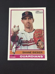 2025 Topps Heritage Shane Bieber SP #477 Cleveland Guardians (T) - Bild 1 von 2