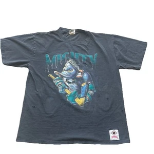 *Agujeros* Camisa Angustiada Vintage Años 90 Anaheim Mighty Ducks NHL Nuez moscada Para Hombres XL - Imagen 1 de 14
