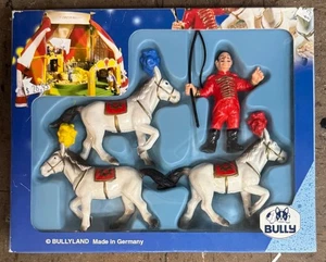 Bullyland Circus Horses & Trainer Circus Bully Set Made In Germany - Picture 1 of 6