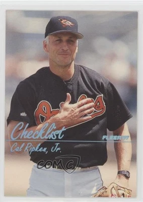 1997 Fleer Team Checklist Tiffany Cal Ripken Jr #723 HOF - Image 1 of 2