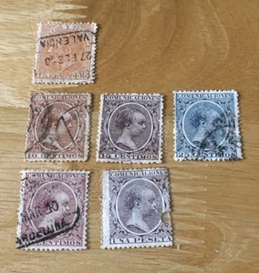 Spain Stamps 1882-1889 - Picture 1 of 1