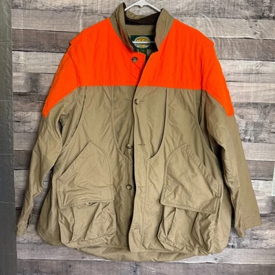 Cabelas Dry Plus Upland Bird Chaqueta de Caza Para Hombres XLT Marrón Lona Bolsa de Juego Foto 1 de 4