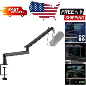 Braccio braccio braccio microfono girevole 360° basso profilo - altezza regolabile e colonna staccabile - Foto 1 di 11