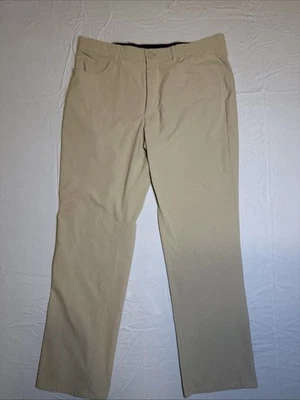 Hart Schaffner Marx Luxury Performance Beige Pants 36x30 100% Polyester - Image 1 of 4