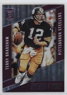 2016 Donruss Elite Etched in Time Purple /49 Terry Bradshaw #ET-TE HOF - Image 1 of 2