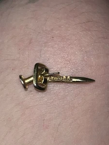 VintageJJ 1983 Earring Spears spikes Ear Illusion Metal Goth 80s 1 Pc. Rare - Picture 1 of 7