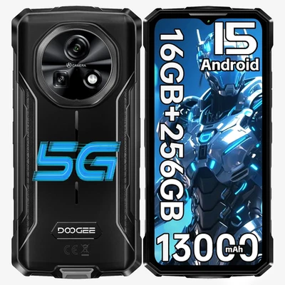 DOOGEE Fire 7 Android 15 Rugged Smartphone 5G, 13000Mah, 16GB+256GB/2TB Telefono - Immagine 1 di 4