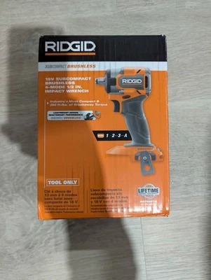 RIDGID 18V Cordless 1/2 in. Impact Wrench r872081b (Tool only) - Image 1 of 2
