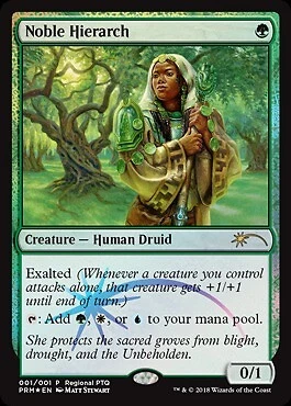 MTG - Noble Hierarch - Regional PTQ Promo, Unique & Misc Promos - Image 1 of 1