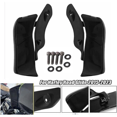 Adjustable Upper Fairing Side Wind Air Deflector For Harley Road Glide 2015-2023 Foto 1 de 4