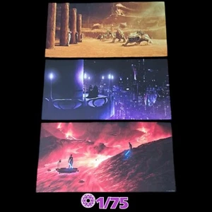 Kevin Wilson Star Wars Prequel Trilogy Variant Set Fine Art Giclee 24"x12" #1/75 - Picture 1 of 19