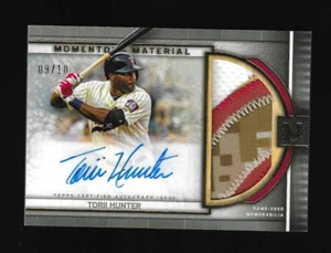 TORII HUNTER 2023 Museum Collection MOMENTOUS JUMBO PATCH AUTO /10 AUTOGRAPH - Picture 1 of 2