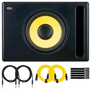 KRK S12 Generation 4 12" Active Powered Studio Recording Subwoofer Sub w Cables