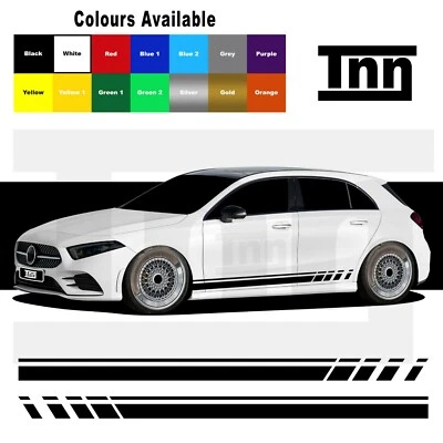 Side Stripe Stickers Graphics For Mercedes Benz A Class AMG Edition 1 A45 Merc - Image 1 of 4
