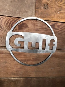 Gulf Gas Pump Station Sign Oil Jar Can Bottle Not Antique Vintage Porcelain Soda - Picture 1 of 4