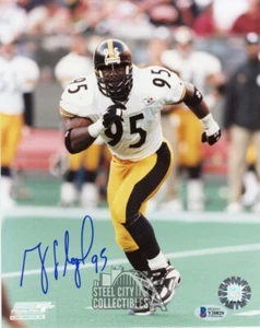 Greg Lloyd Autographed Steelers 8x10 Photo - BAS COA (White Jersey Blue Ink) - Picture 1 of 1