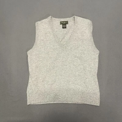 Vintage Eddie Bauer Sweater Vest Angora Rabbit Cotton Blend Womens Petite Large - Image 1 of 4