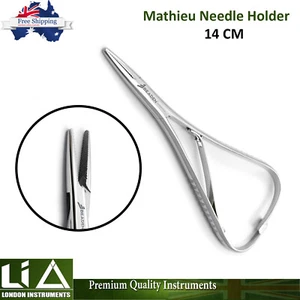 Mathieu Needle Holder 14 CM Orthodontic Ligating Microsurgical Forceps Pliers - Picture 1 of 5