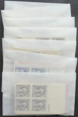 EDW1949SELL : USA 1940 Sc #859-93. 10 sets PBs missing only 868, 883, 888 & 893 - Image 1 of 4