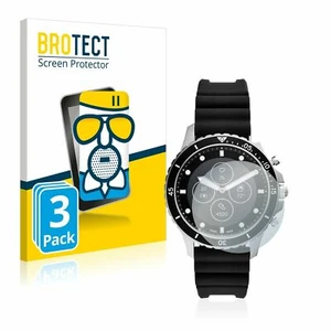 3 x BROTECT® AirGlass® MATTE Glass Screen Protector for Fossil Dive HR (5.Gen) - Picture 1 of 7