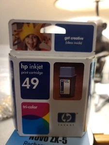 HP 49 Tri-Color Inkjet Print Cartridge OEM 51649A 2004 Expired - Picture 1 of 2