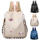 Ladies Backpack Anti-theft Waterproof Travel Small Rucksack Embroidered Daypack_